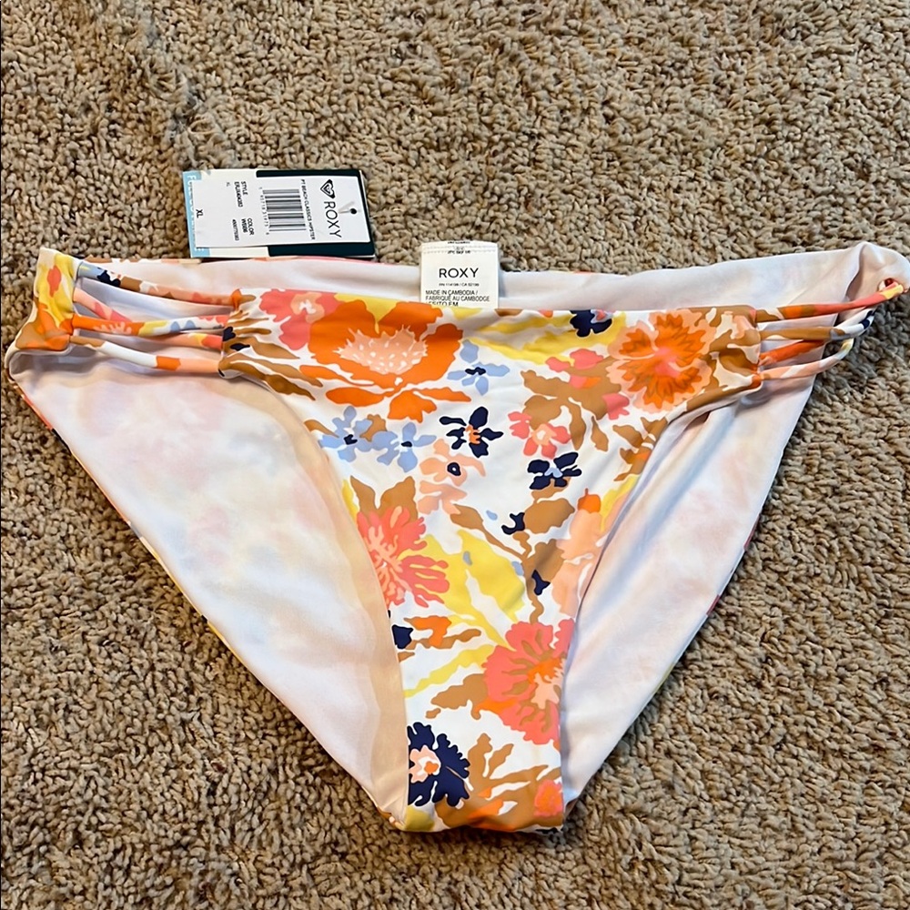 Roxy Multicolor Floral Bikini Bottom